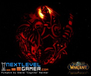 World of Warcraft Pumpkin (Death Knight Arthas)